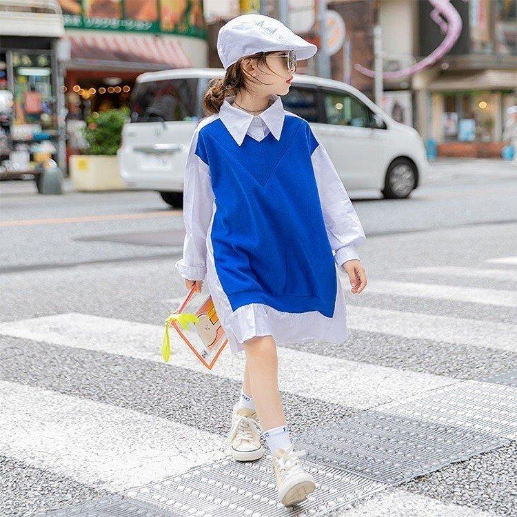 子供ワンピース 子ともブラウス ロング丈ブラウス 子供服 春秋 可愛い きれいめ 女の子 通学 長袖ワンピース キッズカジュアル 小学生 中学生 オシャレ Kida1168f5fc カトウ 通販 Yahoo ショッピング