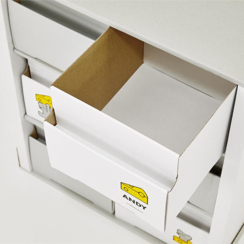 カトージ（KATOJI） クラフトチェスト ダンボールチェスト ねずみの