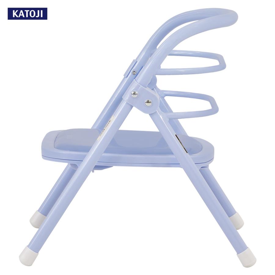 カトージ（KATOJI） ベビーチェア 折りたたみ パイプイス 選べる2色 豆