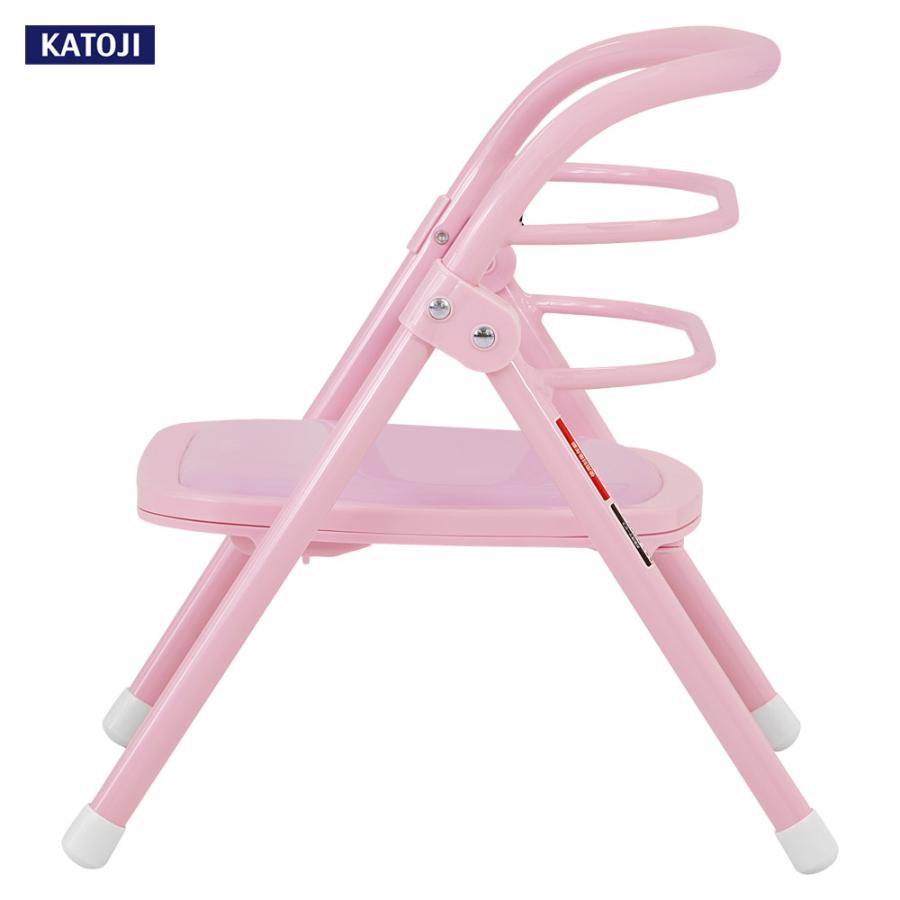 カトージ（KATOJI） ベビーチェア 折りたたみ パイプイス 選べる2色 豆