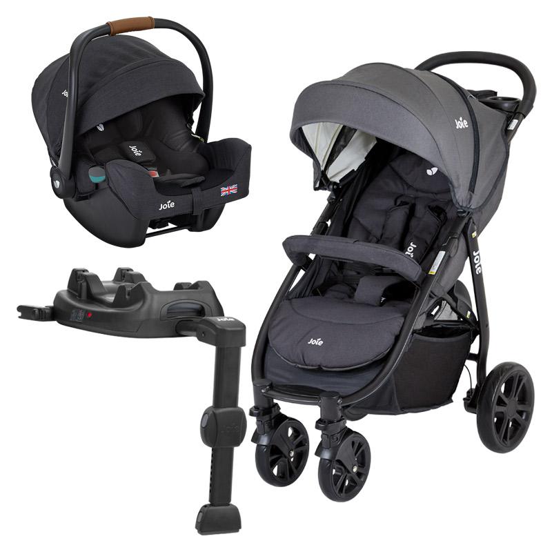 joie ベビーカーネイビー。チャイルドシート。バギーボーバラ売りd(^_