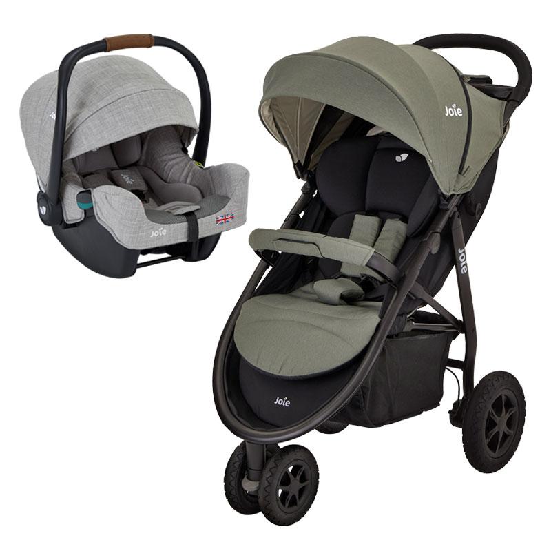 トラベルシステム Joie ジョイー ベビーカー ライトトラックス3DLX + 