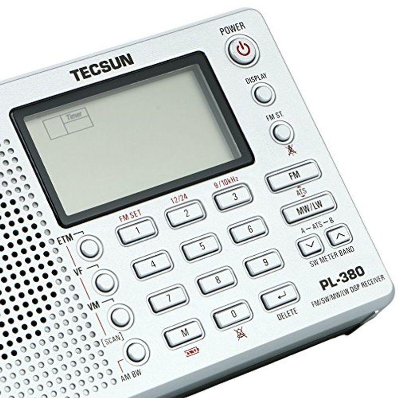 【一部予約販売】 TECSUN PL-380 55 ワールドバンドレシーバー FMステレオ/LW/MW/SW ポータブルBCL受信機 デジタルDSP短波ラジオ デジタルオーディオプレーヤー