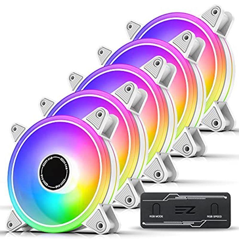 Ezdiy Fab Argb ホワイトpcケースファン Pwm自動制御 静音 高性能 ファンハブ付き 5v3ピンマザーボード同期 Asus Zltarvnmgz Www 4dgelateria Com Br