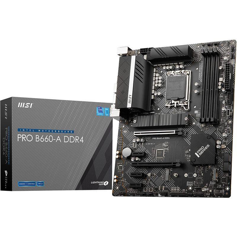 MSI PRO B660-A DDR4 マザーボード ATX Intel B660チップセット搭載 第12世代CPU(LGA1700)対応 PRO B660 DDR4 マザーボード ATX Intel B660チップセット搭載 第12世代CPU LGA1700 対応