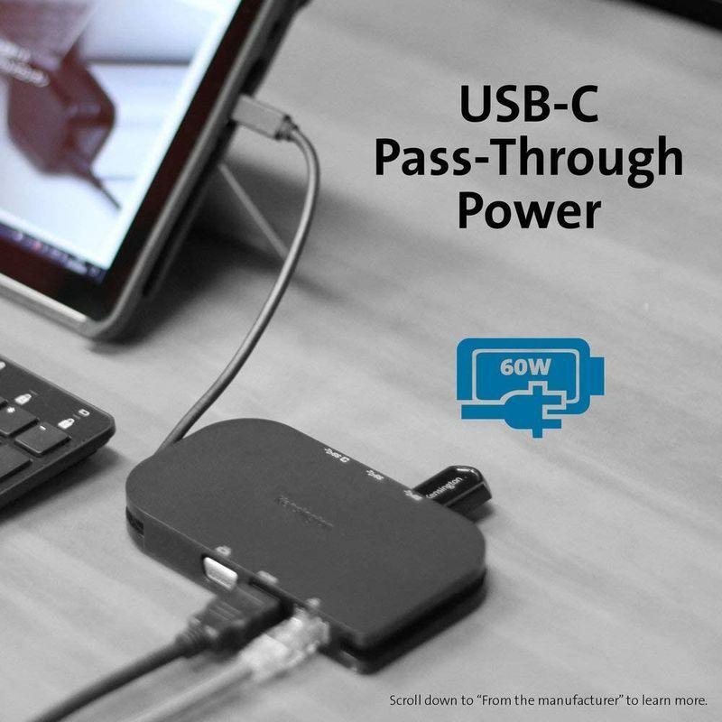 SD1610P USB-C モバイルドック（パススルー充電）Designed For Microsoft Surface認証 K38365W USB モバイルドック パススルー充電 Designed For Microsoft Surface認証 K38365W