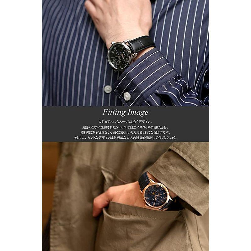 サルバトーレマーラ 腕時計 ムーンフェイズ マルチカレンダー 5気圧