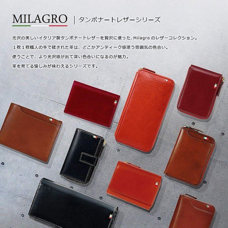 メンズファッション 財布、帽子、ファッション小物 2極タイプ (ミラグロ)Milagro タンポナート レザー 21ポケット二つ折り 