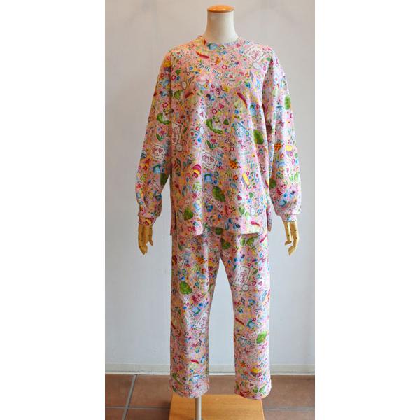 鴨居羊子チュニック　綿パジャマ　フリーサイズ チュニック TUNIC チュニック 鴨居羊子 スリットトレーナー長袖