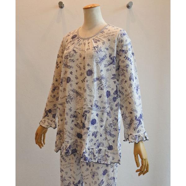 チュニック 20％OFF SALE TUNIC 鴨居羊子 8分袖メローパジャマ 23472P