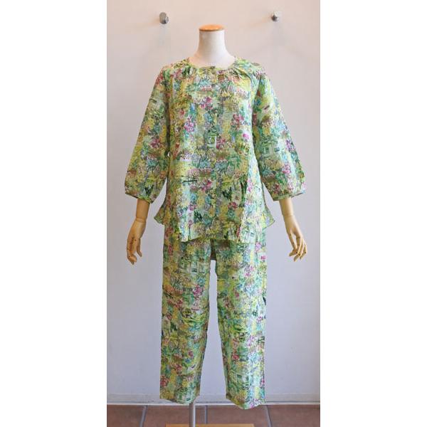 チュニック TUNIC 鴨居羊子 7分袖全開パジャマ 80ローンサッカー
