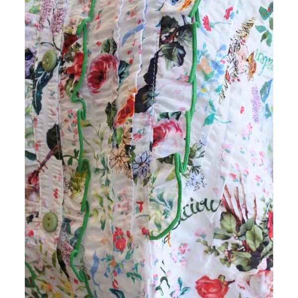 TUNIC 鴨居羊子 レディース⭐︎薔薇柄ドット パジャマ上下 ⭐︎ 値札付新品 チュニック TUNIC 鴨居羊子 7分袖全開パジャマ 60シルキーローン