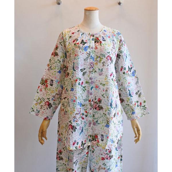 チュニック TUNIC 鴨居羊子 長袖全開パジャマ 60シルキーローン
