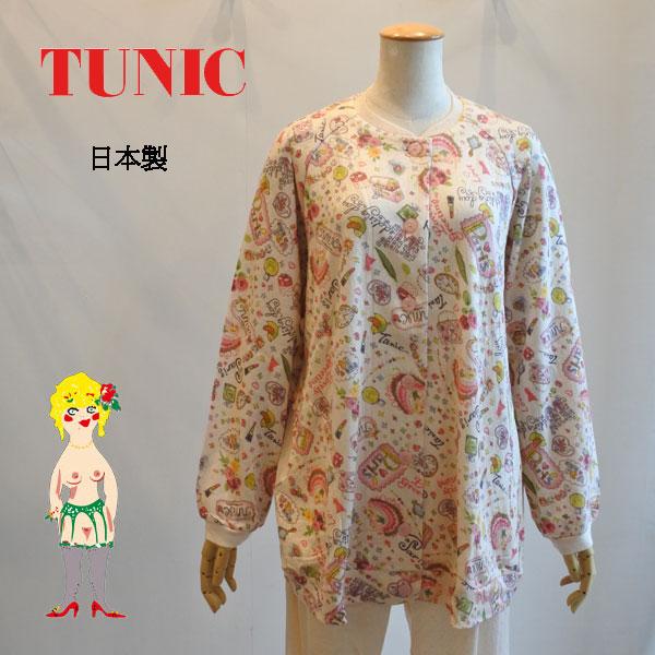 鴨居羊子Tunicパジャマ最終価格 チュニック 20％OFF TUNIC チュニック 鴨居羊子 5分袖パジャマ