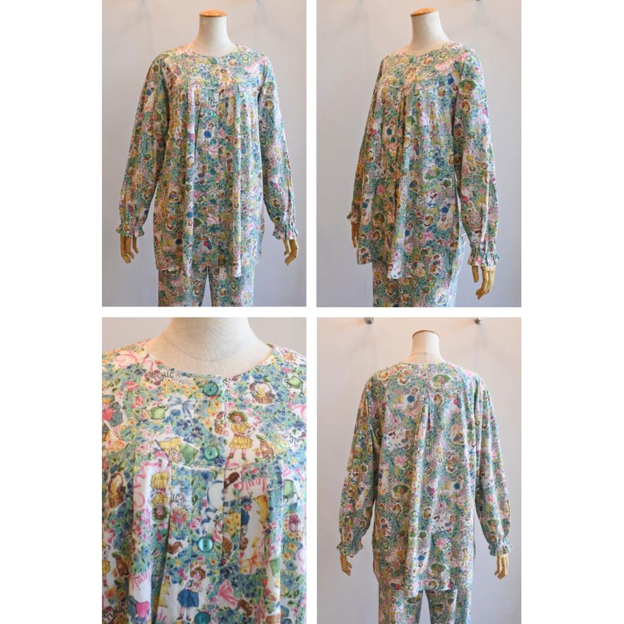 TUNIC 鴨居羊子 花柄 綿 日本製 チュニック チュニック TUNIC チュニック 鴨居羊子 全開パジャマ 60接結