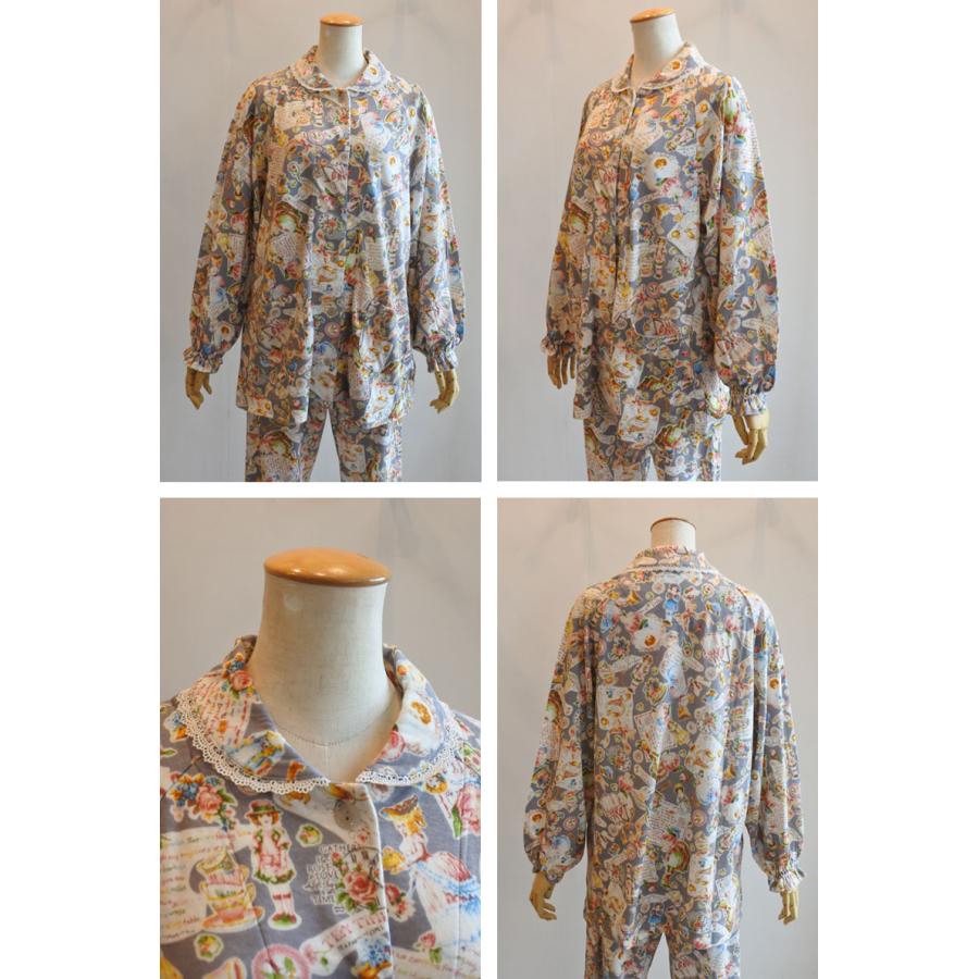 チュニック TUNIC 鴨居羊子 衿付き全開パジャマ 60接結 レースレディ