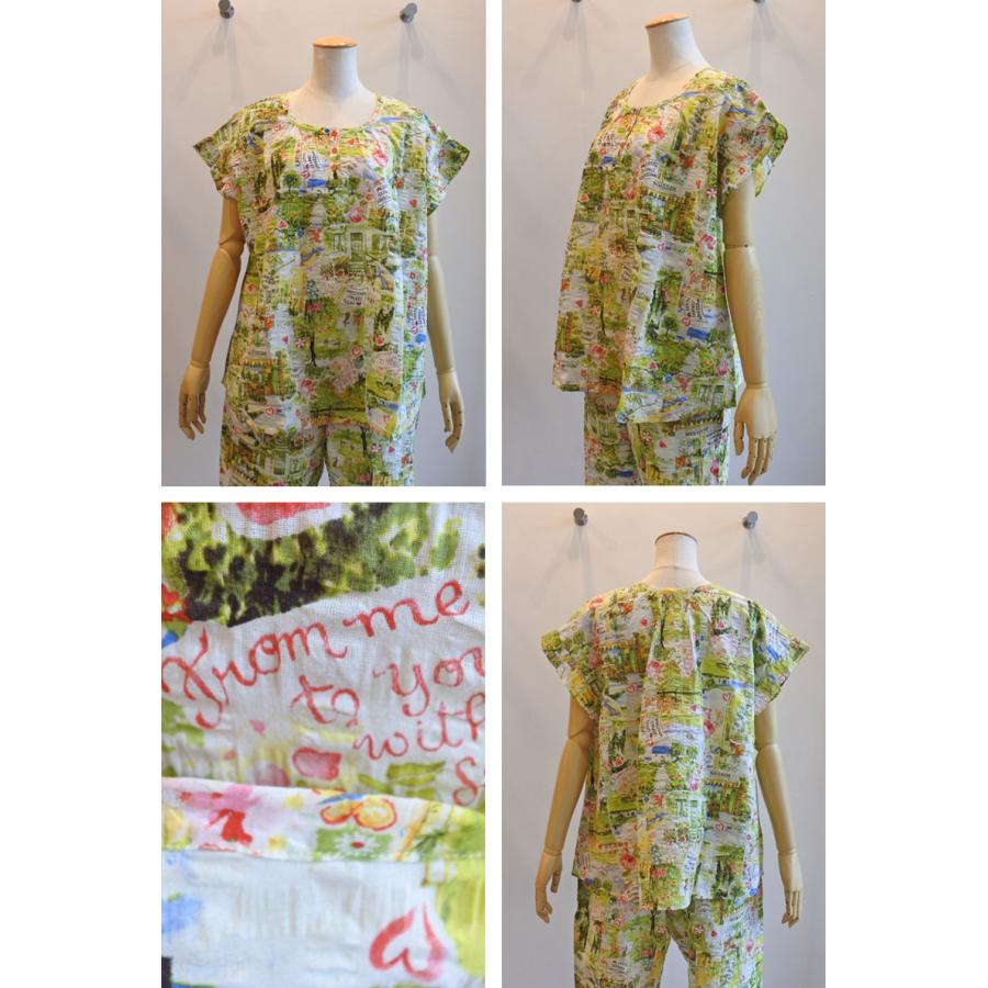 チュニック 20％OFF SALE TUNIC 鴨居羊子 フレンチスリーブパジャマ 80 