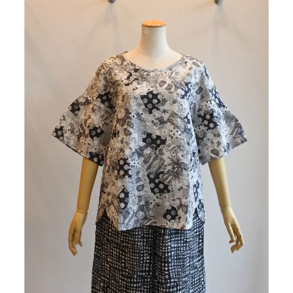 Tunic 鴨居羊子 ルームウェア 美品✨TUNIC チュニック 鴨居羊子 天使 絵画風 上下セット ルーム