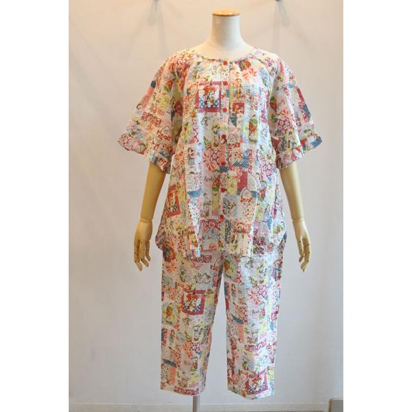 希少✨新品　鴨居羊子　チュニック　パジャマ　表裏綿100%✨ニットキルト✨日本製 チュニック TUNIC チュニック 鴨居羊子 半開パジャマ 60接結