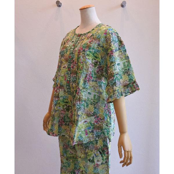 チュニック 20％OFF SALE TUNIC 鴨居羊子 5分袖半開パジャマ 80ローン