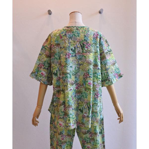チュニック 20％OFF SALE TUNIC 鴨居羊子 5分袖半開パジャマ 80ローン
