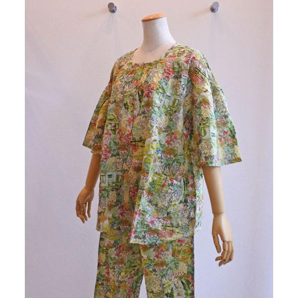 チュニック 20％OFF SALE TUNIC 鴨居羊子 6分袖半開パジャマ 80ローン