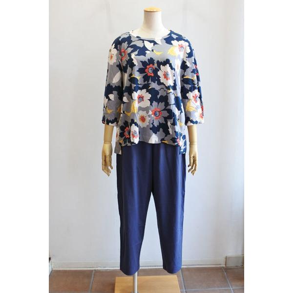 30％OFF TUNIC チュニック 鴨居羊子 7分袖パジャマ ルームウエア 送料