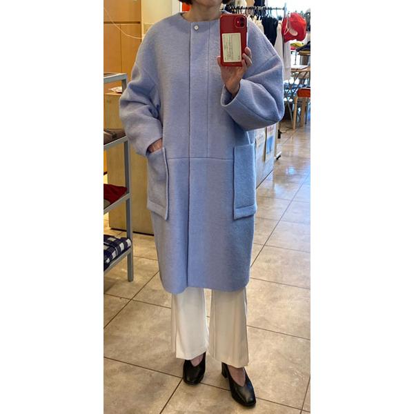PASSIONE 40%OFF SALE パシオーネ ノーカラーコート ウール PASSIONE 40%OFF SALE パシオーネ ノーカラーコート ウール