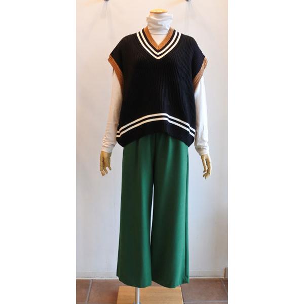 PASSIONE 40%OFF SALE パシオーネ チルデンニットベスト V PASSIONE 40%OFF SALE パシオーネ チルデンニットベスト V