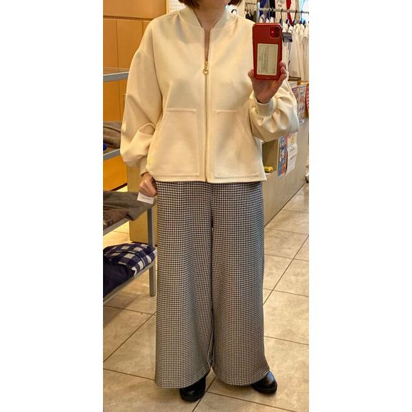 PASSIONE（パシオーネ） 軽量ジップアップブルゾン ノーカラー
