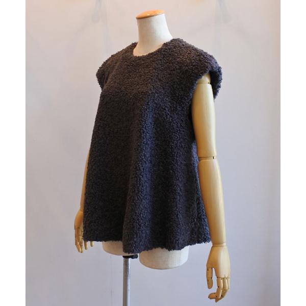 PASSIONE パシオーネ エコファーベスト ジレ 裏付き 裾フレアー