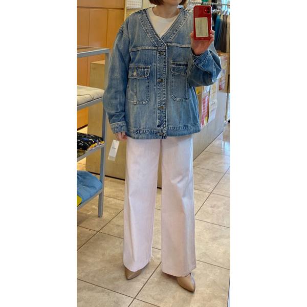 Cafune（カフネ） cafune Vネックオーバーサイズデニムシャツ Gジャン