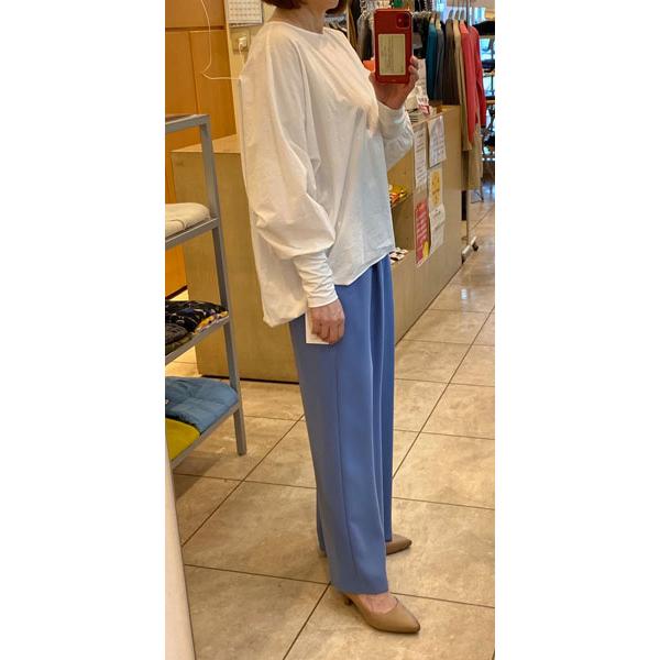 PASSIONE（パシオーネ） タック入りワイドパンツ イージーパンツ MI
