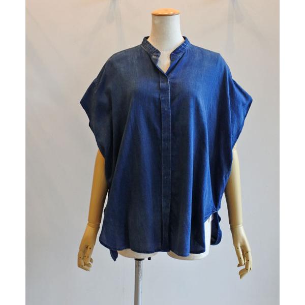 PASSIONE（パシオーネ） 20％OFF SALE バンドカラーシアーデニム