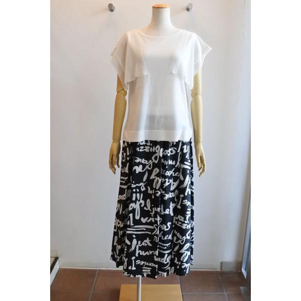 40%OFF C+ シープラス ロングフレアースカート タイプライター 手洗い