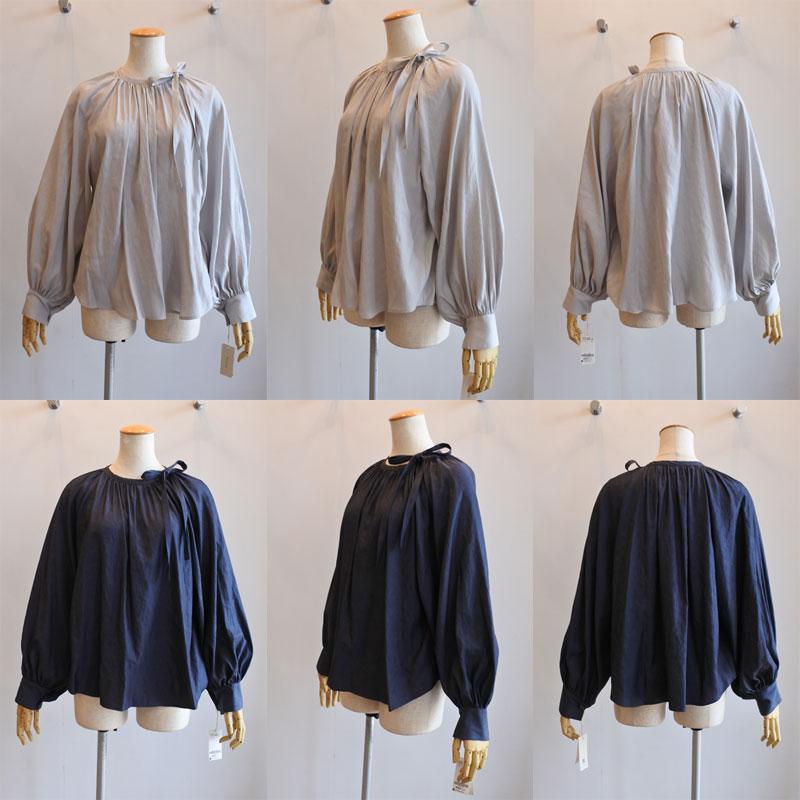 希少ꕥMYLAN マイラン コットンギャザーブラウス ボリューム袖 ふんわり 希少ꕥMYLAN マイラン コットンギャザーブラウス ボリューム袖