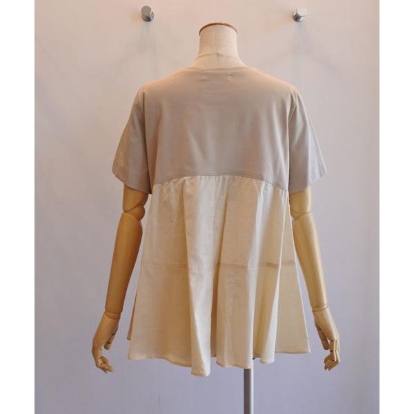 MyLanka（ミランカ） 20％OFF SALE 異素材ドッキングカットソー