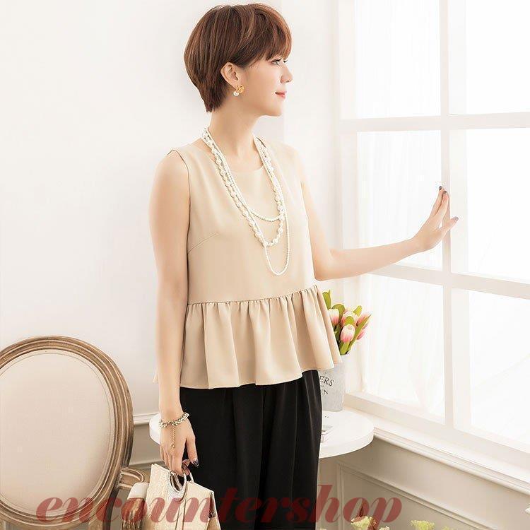 パンツドレス ベージュ ノースリーブ 結婚式 パーティー用 パーティードレス パンツドレス パンツスタイル セットアップ