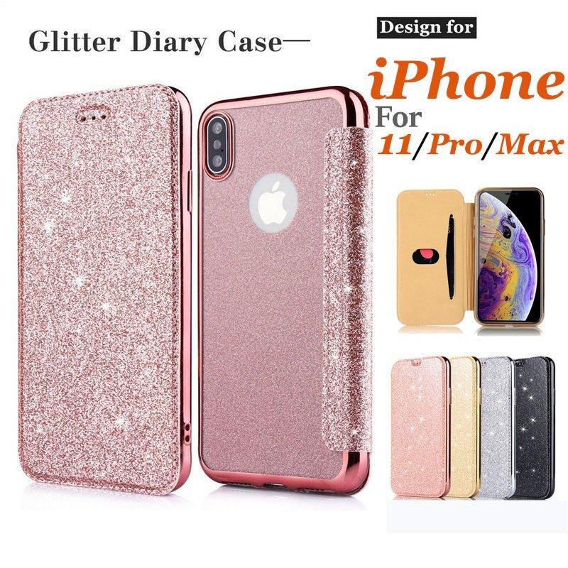 Iphone 11pro Max ケース キラキラ 女子 人気 スマホケース アイフォン 11pro Max 手帳型ケース 全面保護 カード収納 Iphone11 保護ケース マグネットなし Ksip カトウストア 通販 Yahoo ショッピング