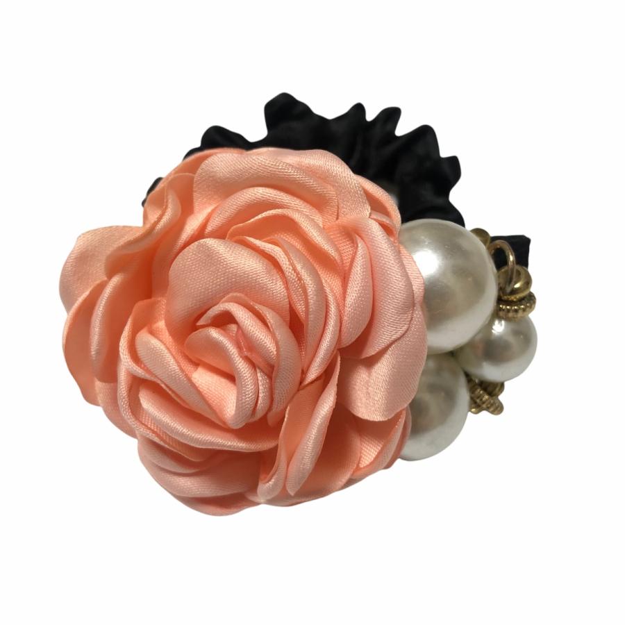 ヘアゴム 髪飾り バラ 薔薇 レディース ヘアアクセサリー