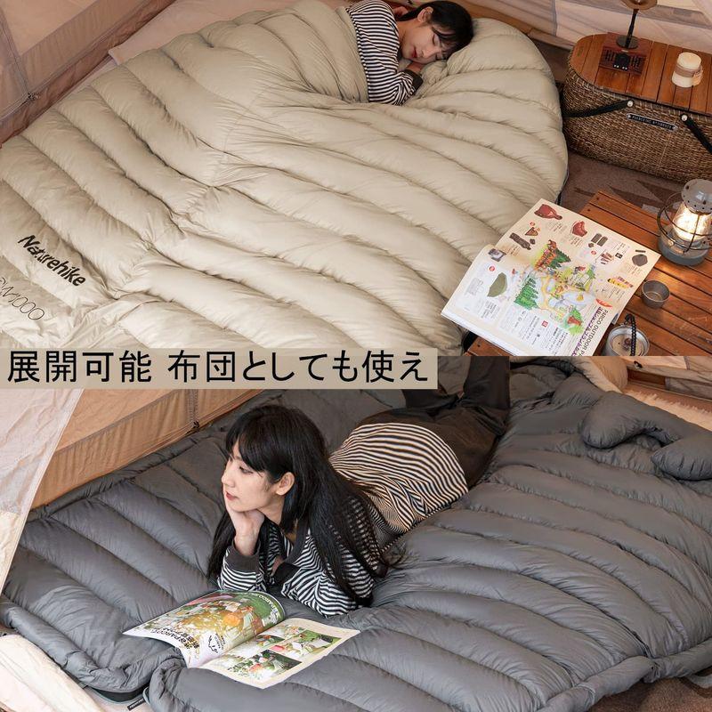 Naturehike 寝袋 高級ダウン シュラフ アウトドア キャンプ 封筒型