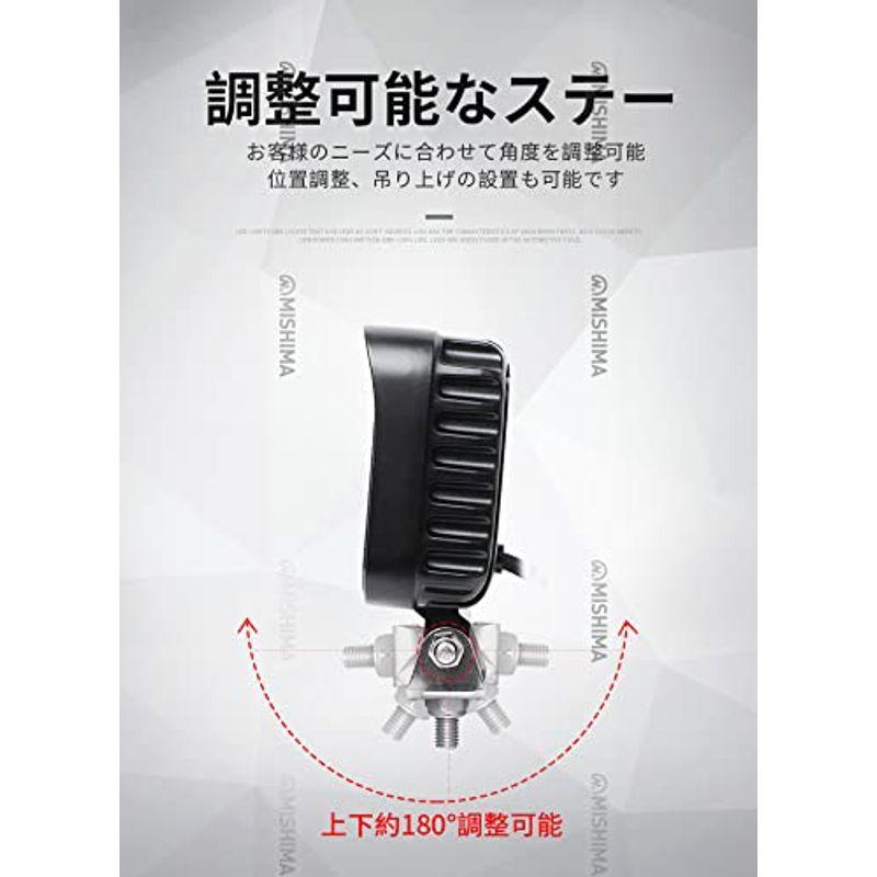 10台セットコンパクト　小型　角型　路肩灯　LEDワークライト　車　拡散　led　24V　12v　作業灯　12V　広角　36ｗ　LED作業灯