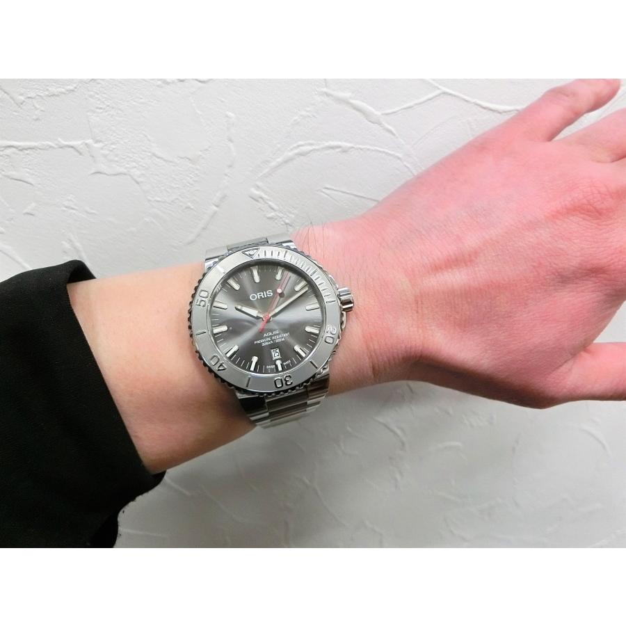 GuleVer　オリス アクイスデイト レリーフ 自動巻き メンズ腕時計 ORIS オリス AQUIS アクイスデイト・レリーフ 300m防水自動巻き