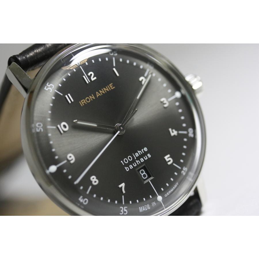 IRON ANNIEアイアン・アニー Bauhausバウハウス 100周年記念クォーツ腕時計(ブラック）｜katsuboya｜03