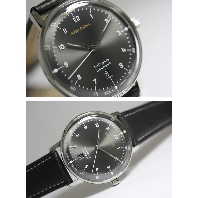 IRON ANNIEアイアン・アニー Bauhausバウハウス 100周年記念クォーツ腕時計(ブラック）｜katsuboya｜05