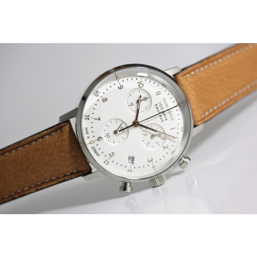 流通限定のドイツ製IRON ANNIEアイアン・アニー Bauhausバウハウス 100周年記念クォーツ・クロノグラフ腕時計(WH) アニー ANNIE アイアン