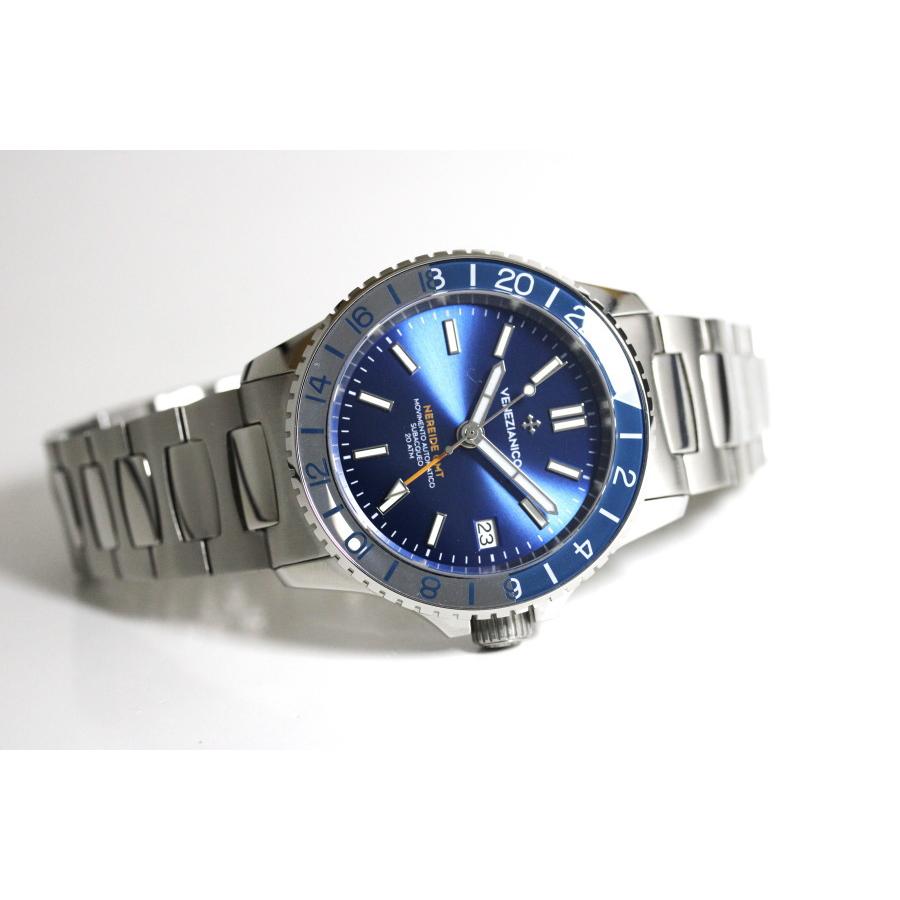 イタリアの時計ブランド Venezianico ヴェネチアニコ NEREIDE GMT 自動巻き腕時計 メンズ ボーイズサイズ(BLU)の画像