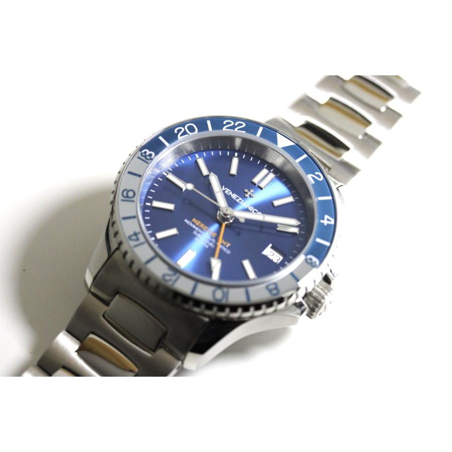 イタリアの時計ブランド Venezianico ヴェネチアニコ NEREIDE GMT 自動巻き腕時計 メンズ ボーイズサイズ(BLU)の画像
