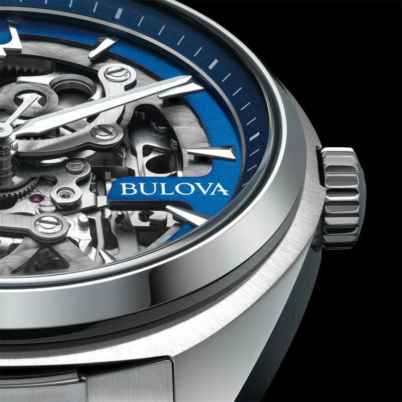 bulova 機械式 自動巻き腕時計 スケルトン