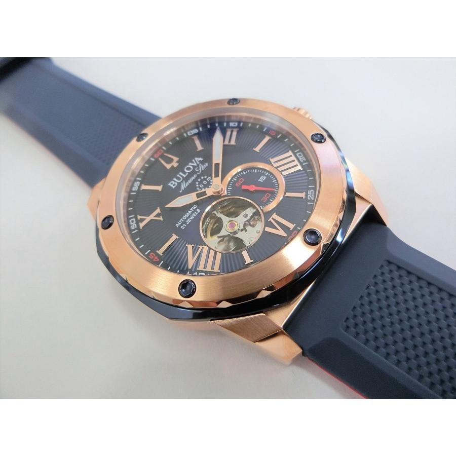 BULOVA（ブローバ） Marine Starマリンスター 200m防水セミスケルトン